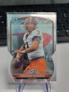 2022 Bowman Chrome U Spencer Sanders 1st Bowman #81 | OKLAHOMA STATE Qb - Picture 1 of 2