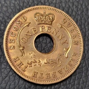 1959 Nigeria One Penny Coin - Picture 1 of 2
