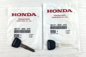 GENUINE MASTER BLANK IGNITION KEY FOR HONDA CIVIC CRX DEL SOL (2) 35117SH3013 - Foto 1 di 2