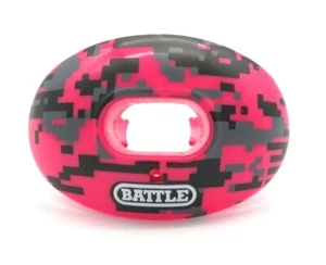 Battle Sports Science Limited Edition Camo Pink Oxygen Lip Protector Mouthguard - Foto 1 di 5