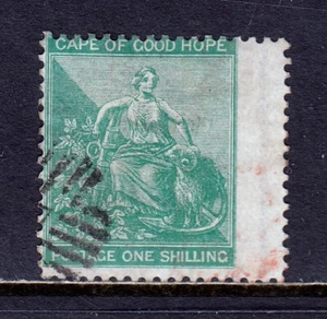 CABO DE BUENA ESPERANZA — SG 26w — 1864 1/- ESPERANZA CON WMK INVERTIDO. — USADO — SG £275 - Imagen 1 de 2