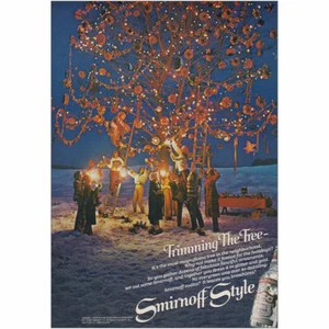 1979 Smirnoff: Trimming the Tree Vintage Print Ad - Picture 1 of 1