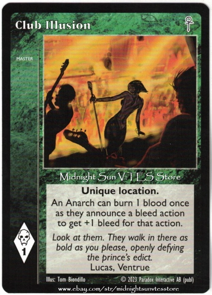 Club Illusion Fifth Edition V5 2023 V:TES VTES Vampire CCG - Image 1 of 1