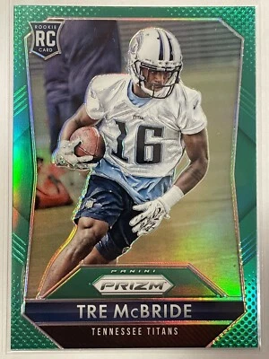 2015 Panini Prizm Green Prizm Refractor Rookie RC #294 Tre McBride Titans NFL - Image 1 of 2