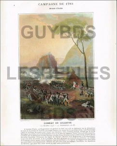 TYPOGRAFIE 19. ARMEE 1793 KAMPF von GILLETTE - Bild 1 von 1