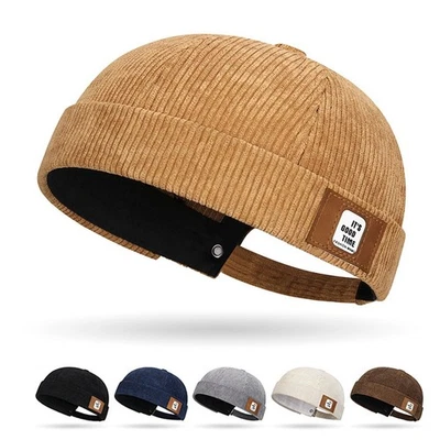 MARKENLOS Docker Cap Mütze Dockercap Docker Mütze Seemannsmütze Biker Beanie Damen Herren