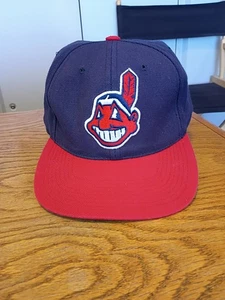 Vintage Cleveland Indians Hat Cap Fitted 7 1/2 Chief Wahoo Sports Specialties - Picture 1 of 7