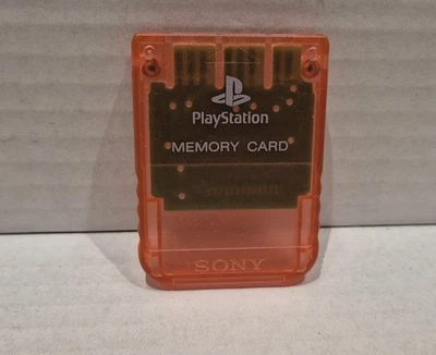 MEMORY CARD PS1 ARANCIONE SCPH-1020 - ORANGE - AUTENTICA - OTTIME CONDIZIONI - Immagine 1 di 4