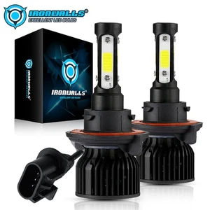 4-sides H13 9008 LED Headlight Bulbs Kit 2500000LM Hi/Lo Beam Super Bright White - Picture 1 of 12