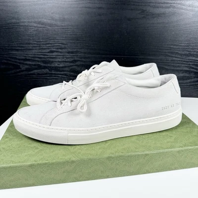 Common Projects 2327 Men's Suede Low Top Sneaker Light GraySize 45 (US 12) - Image 1 of 4