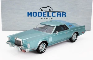 MCG 1/18 Lincoln Continental Mark V 1978 Light Blue Met MCG18369 - Picture 1 of 6