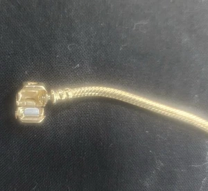 Pandora 14k Massiv Gold Moments Schlangenkette Armband Größe 8 /7,9 Zoll / 20 cm - Bild 1 von 4
