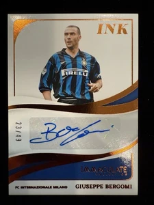 2024-25 Inmaculada Fútbol Giuseppe Bergomi Automático 23/49 Tinta Autógrafo Inter de Milán - Imagen 1 de 2