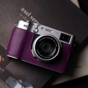 Genuine Leather Camera Half Case Bag Cover For Fuji X100VI X100Ⅵ - Picture 1 of 89