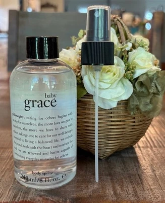 Philosophy BABY GRACE Body Spritz Spray 8 fl oz. com Pulverizador Descontinuado NOVO - Imagem 1 de 4