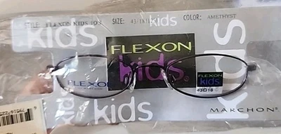 Anteojos Flexibles FLEXON By Marchon Niños 45-18-130 Púrpura AMATISTA 103 Ovalados Foto 1 de 4