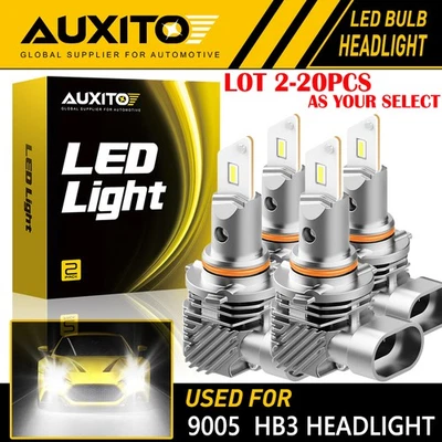 2-20X 9005 LED Combo Headlight Bulbs 30000LM High Low Beam Kit Xenon White Q10 D - Image 1 of 4