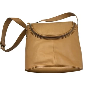 Maxx New York Handtasche Braun Leder Crossbody Reißverschluss Neu ohne Etikett - Bild 1 von 11