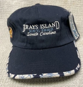 NWT BRAYS ISLAND SOUTH CAROLINA 4 HEAD Golf Baseball Cap Adj. Strap-back HAT - Picture 1 of 5