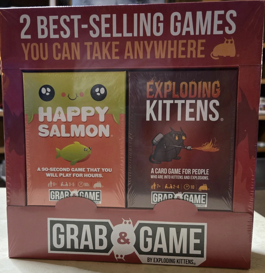 Exploding Kittens and Happy Salmon Family Friendly Card Game - Image 1 of 1