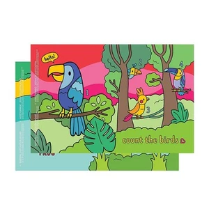 Munchkin® Story Mat™, BPA Free Disposable Placemats for Kids, 18 Pack, 2 Designs - Picture 1 of 9
