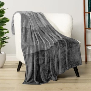 Fleece Throw Blanket for Couch Soft Flannel Blanket for Sofa Bed Room Plush Ligh - Picture 1 of 8