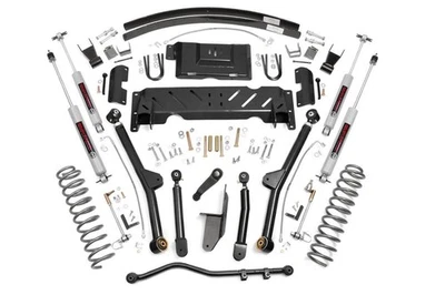 Kit de elevación Rough Country 4,5" para Jeep Cherokee XJ 1984-2001 | 2,5/4,0 L - 61622 Foto 1 de 4
