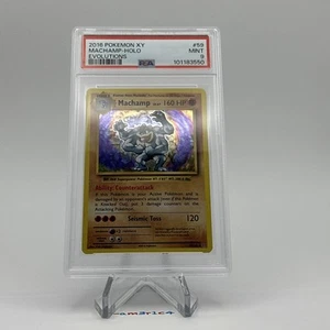 PSA 9 MINT Machamp Holo 60/108 – 2016 Pokémon XY Evolutions - Picture 1 of 2