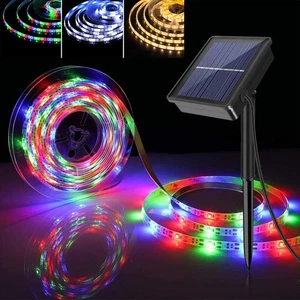 3M/5M Solar LED Stripe Streifen 2835 SMD Lichtband Lichterkete Außen Wasserdicht - Bild 1 von 34