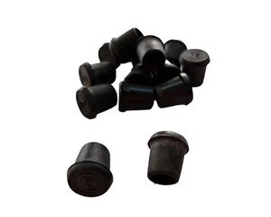 Tappi Puntali Tondi Base Piatta per Sedie Tavoli Nylon Nero mm. 12 Pz. 24 BIEMME - Foto 1 di 1