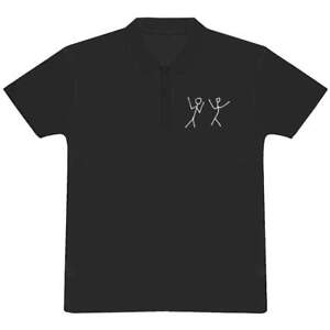 'Dancing Stickmen' Adult Polo Shirt / T-Shirt (PL029150)