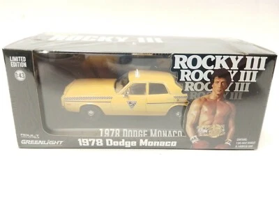 Greenlight Dodge Monaco Taxi City Cab 1978 movie ROCKY III 1/43 86612 - Immagine 1 di 3