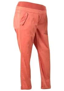 Ex Store Cotton Maternity Pull On Trousers Orange - Picture 1 of 4