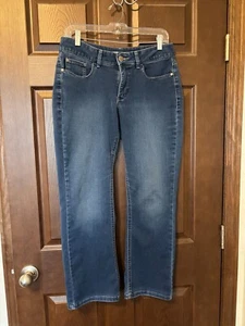 Rue 21 Mid-Rise Skinny Jeans Damen Gr. 7/8 blau Pattentaschen hinten dunkle Waschung - Bild 1 von 4