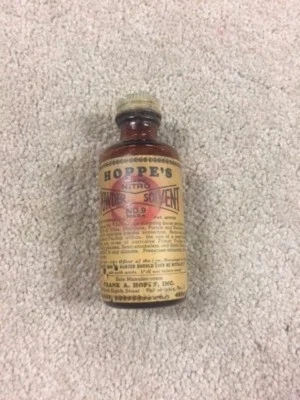 Botella solvente en polvo Hoppe's Cleaning No.9 vintage (38)  Foto 1 de 3