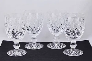 SET OF 4 WATERFORD CRYSTAL DONEGAL 4-3/4" CLARET WINE GLASSES #1 - MINT - Picture 1 of 5