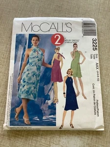 McCalls SEWING PATTERN 3225 Misses SUMMER Bias DRESSES Sizes 4-6-8-10 UNCUT - Picture 1 of 3