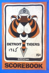 1965 Program Detroit Tigers / Kansas City A's / Cash - Kaline - Horton - Picture 1 of 4