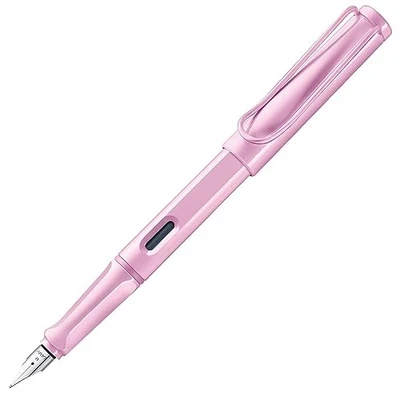 Pluma Estilográfica LAMY Safari Rosa Clara - Agarre Ergonómico y Acero Pulido Tamaño Plumín Foto 1 de 4