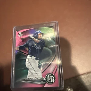 2022 Bowman Platinum - Top Prospects Kyle Manzardo #TOP-87 Pink /199 (RC) - Picture 1 of 5