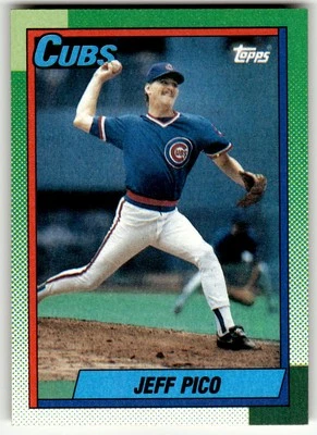 1990 Topps #613 Jeff Pico Chicago Cubs Baseball - Image 1 of 2