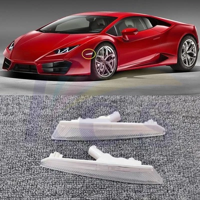 🪐For Lamborghini Huracan 2015-23 A Pair Front LED Side Marker Turn Signal Lamp - Image 1 of 4