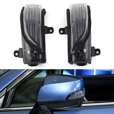 Pair Side Rear View Mirror Turn Signal Fit Subaru Forester Impreza 2012-2015 14 - Image 1 of 4