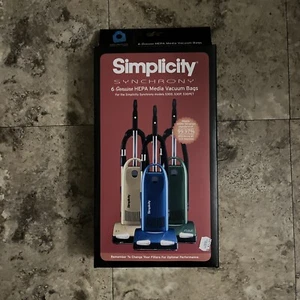 Simplicity Genuine Synchrony Type N Hepa Bags for S30D, S30P, S30Pet SNH-6 6pk - Picture 1 of 10