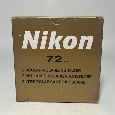 Original Nikon 72mm Circular Polarizing Filter Genuine OEM In Box Japan - Image 1 of 4