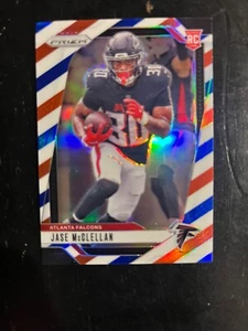 2024 Panini Prizm Red White Blue Rookie Jase McClellan Atlanta Falcons 🏈 - Picture 1 of 2