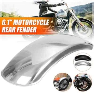 6.1" Universal Motorcycle Rear Fender Stainless Steel Mudguard Wheel Cover - Bild 1 von 3