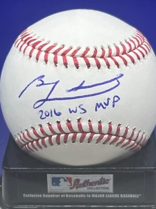 BEN ZOBRIST CHICAGO CUBS 2016 WS MVP PSA AUTHENTICATED OML BASEBALL - Picture 1 of 2