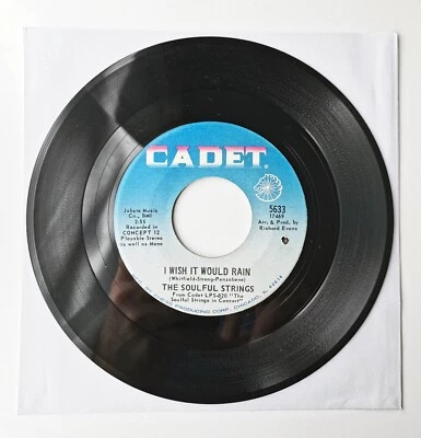 The Soulful Strings I Wish It Would Rain 45 RPM 7" Vinyl Single 1969 Cadet 5633 - Bild 1 von 4