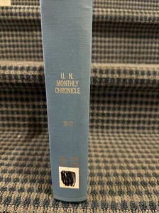 1979-1980 U.N. Monthly Chronicle #16-17 Bound Volume, Library Edition (BM73) - Picture 1 of 6